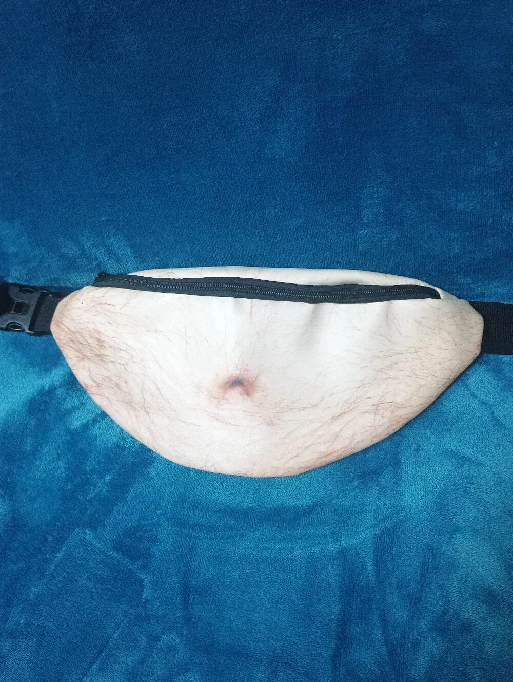 Novelty Beige 'Belly' Waist Pack - Unbranded Funny Fanny Pack
